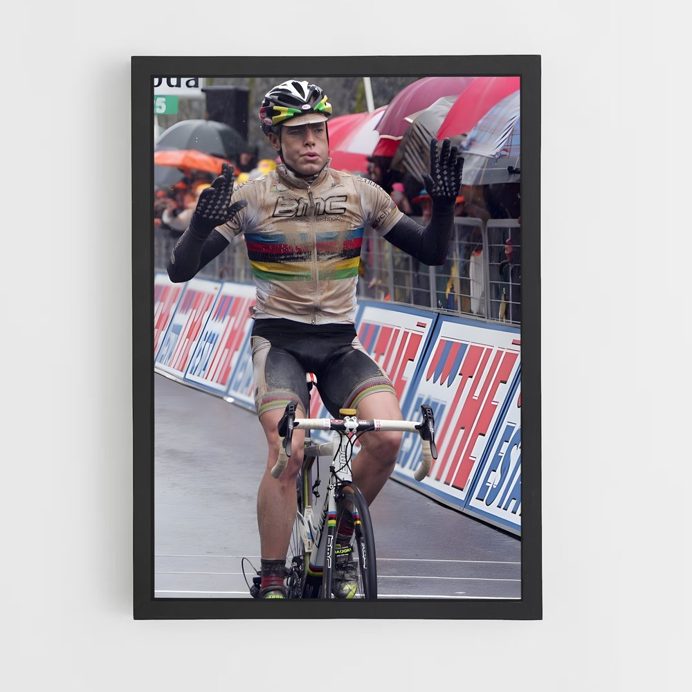 Poster Cadel en Route – affiche Cyclisme (vue 2)